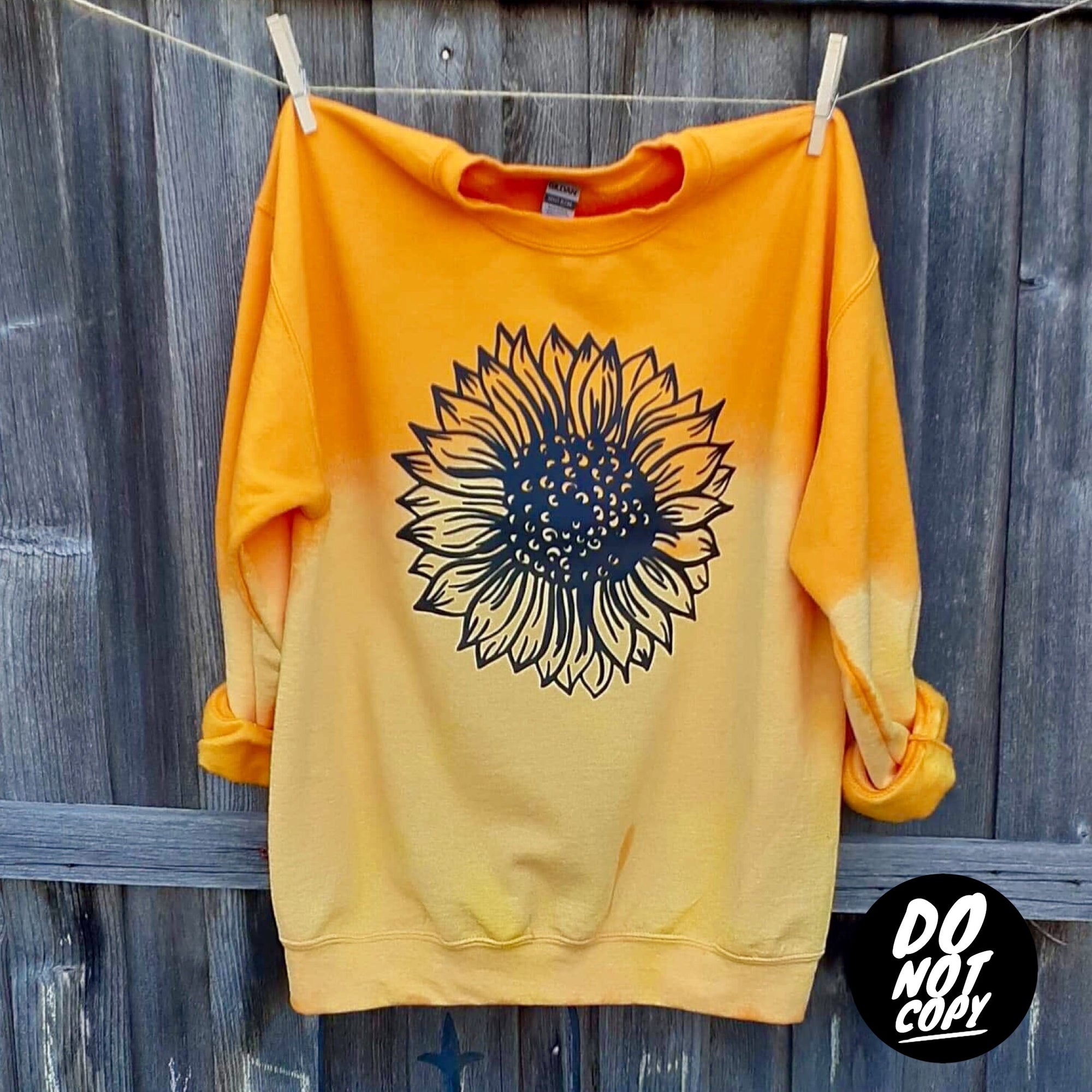 Sunflower Black Outline Sweatshirt