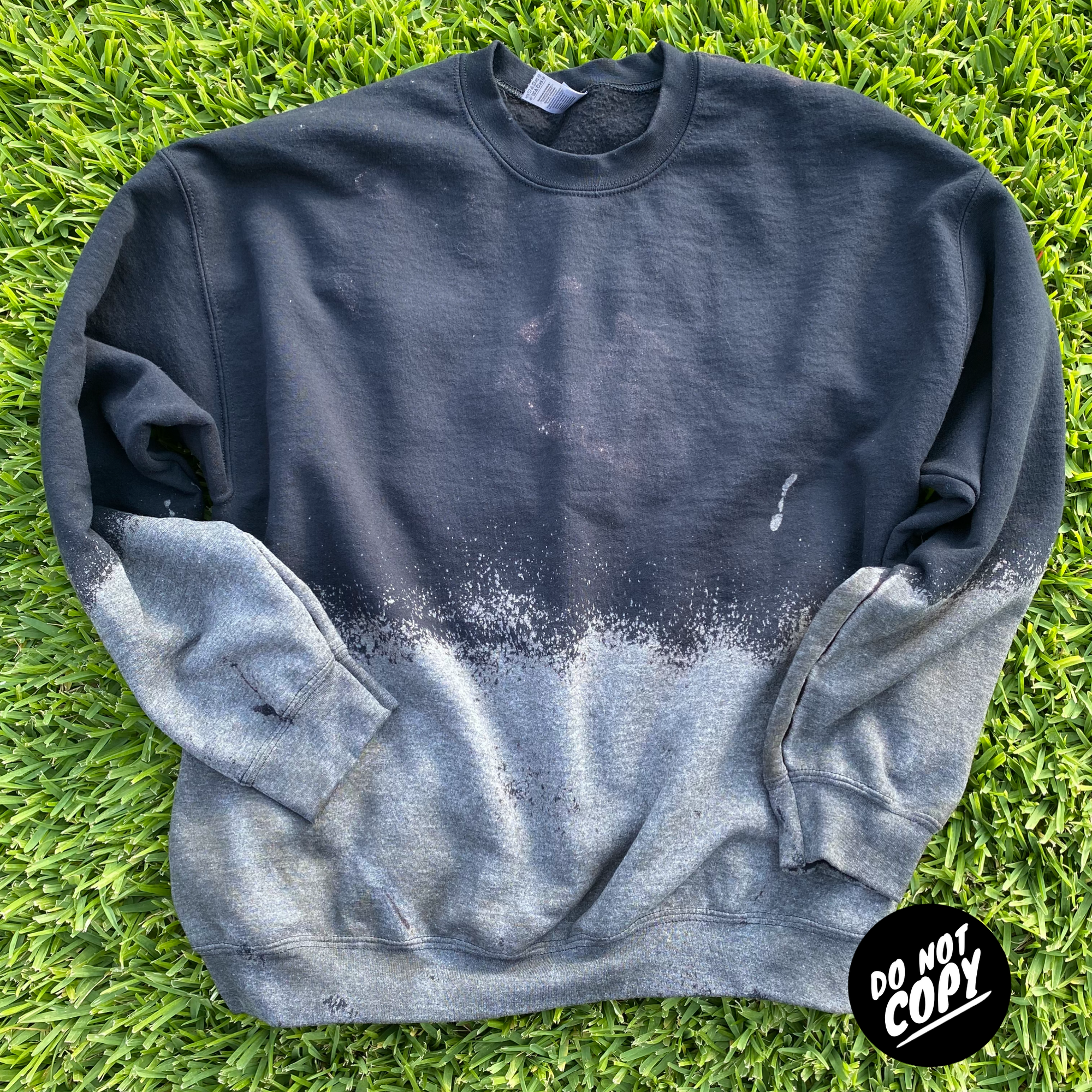 Black Bottom Bleached Sweatshirt
