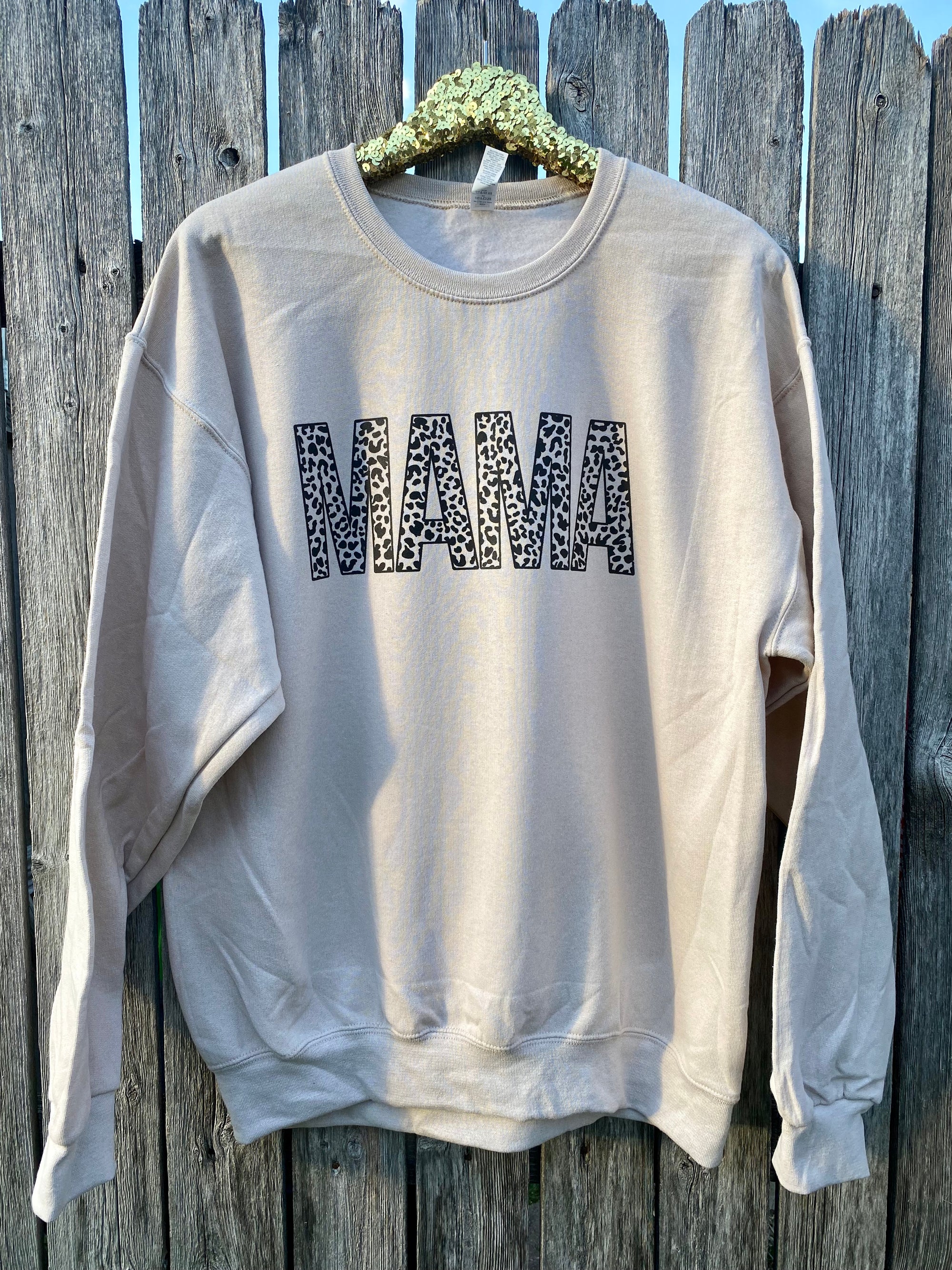 Black Leopard Mama Sweatshirt