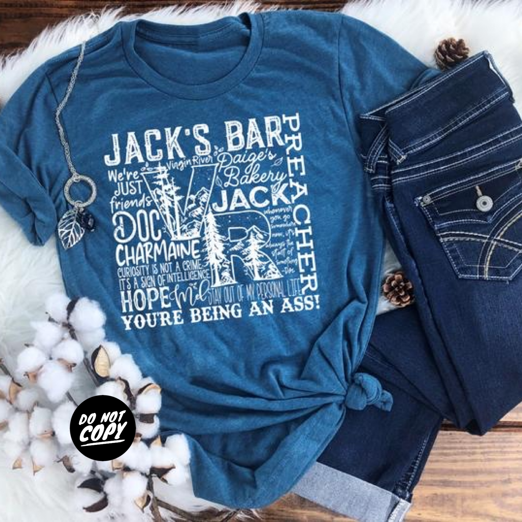 Jack's Bar Typography - White