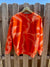 Orange Spiral Bleached Sweatshirt