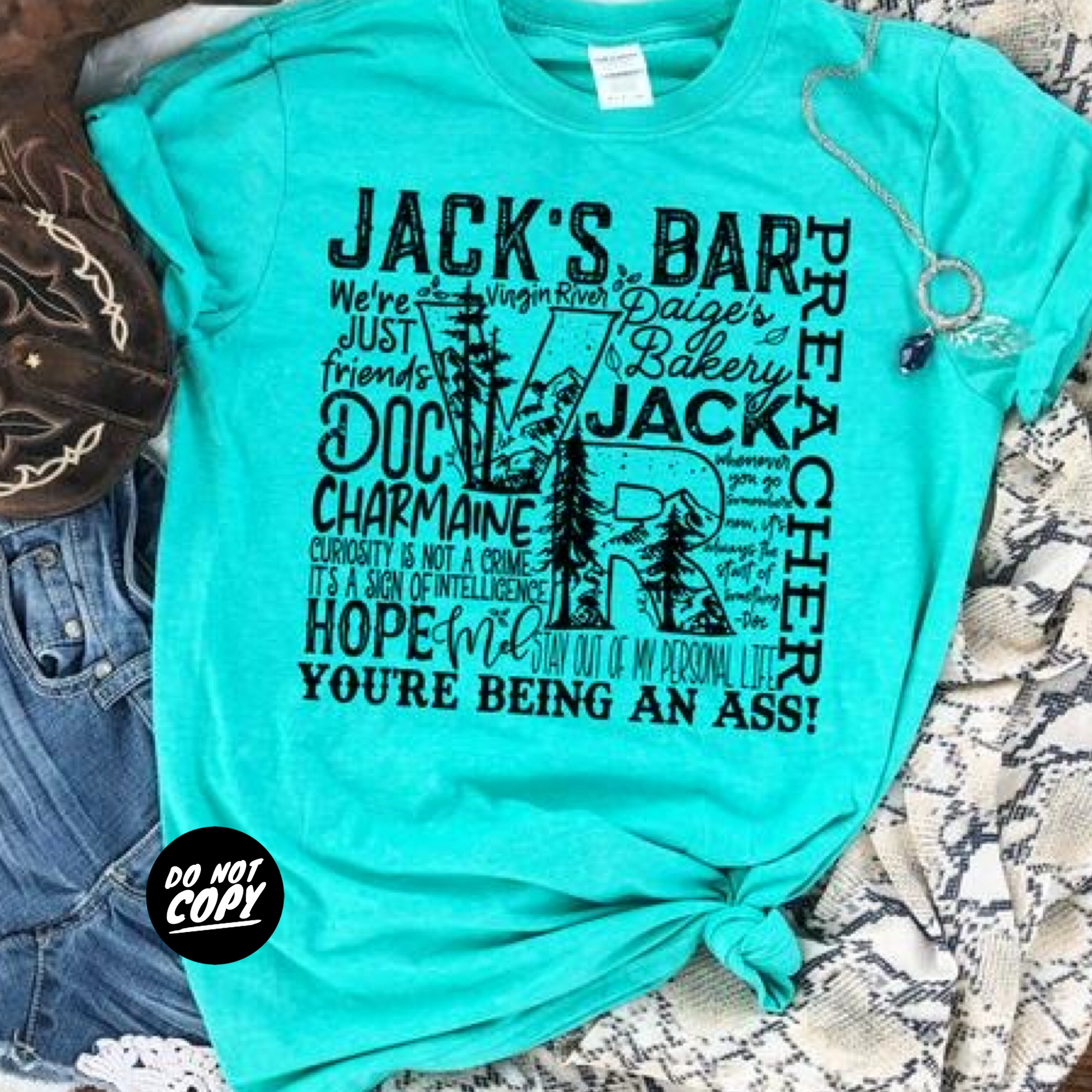 Jack's Bar Typography - Black